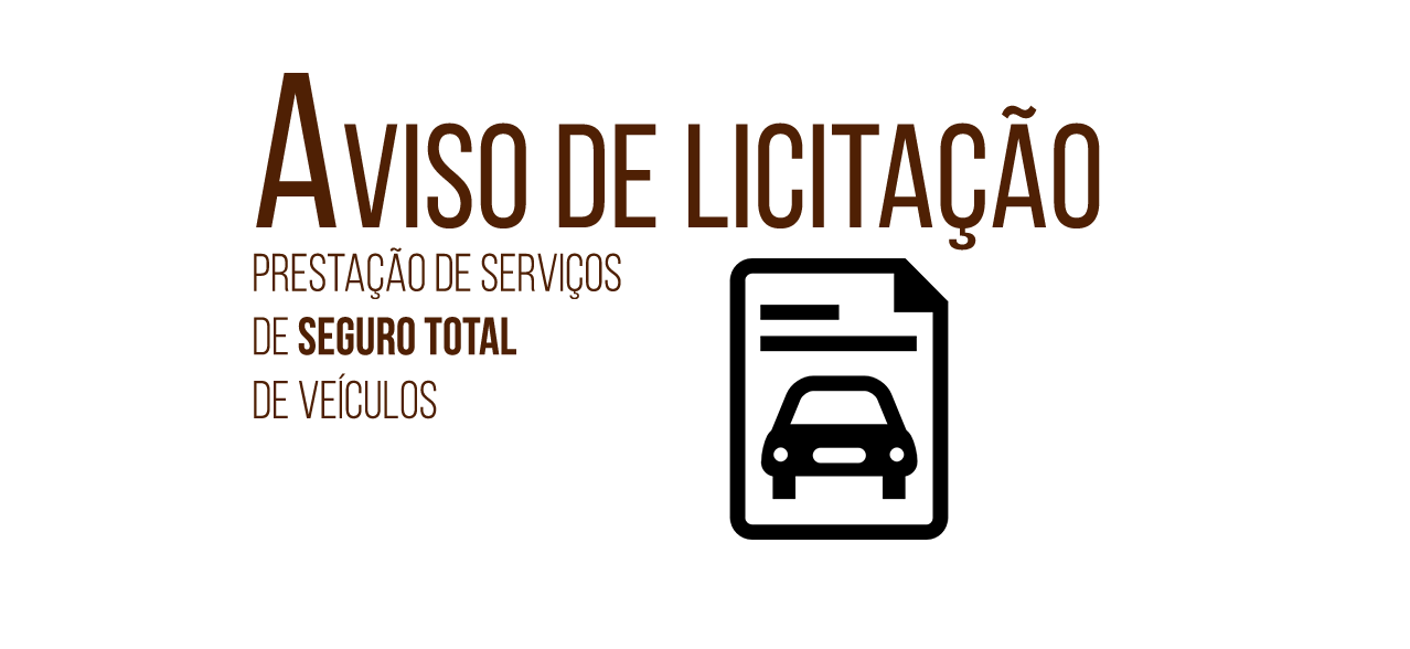 Aviso de Licitação para Contratação de Seguradora para Veículos 