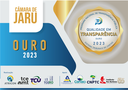 Câmara Municipal de Jaru recebe selo ouro em transparência pública 2023 Câmara Municipal de Jaru recebe selo ouro em transparência pública 2023