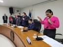 Nova Mesa Diretora toma posse durante sessão solene Nova Mesa Diretora toma posse durante sessão solene